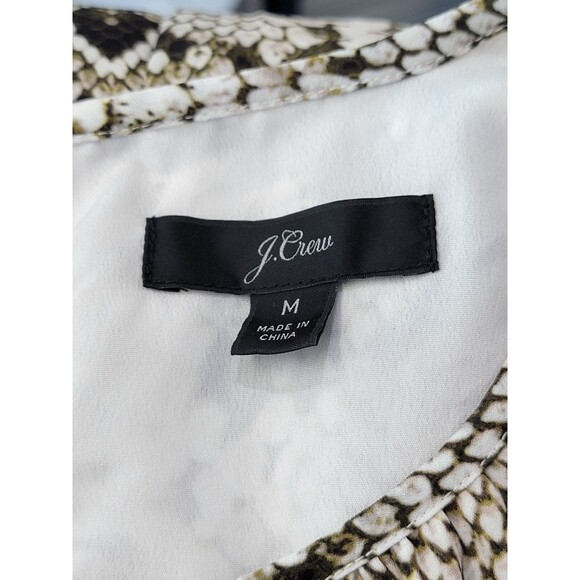 CLD Women's Medium J.Crew Cinched-Waist Snakeskin Glendale Dress M0582 EUC! - Picture 10 of 12